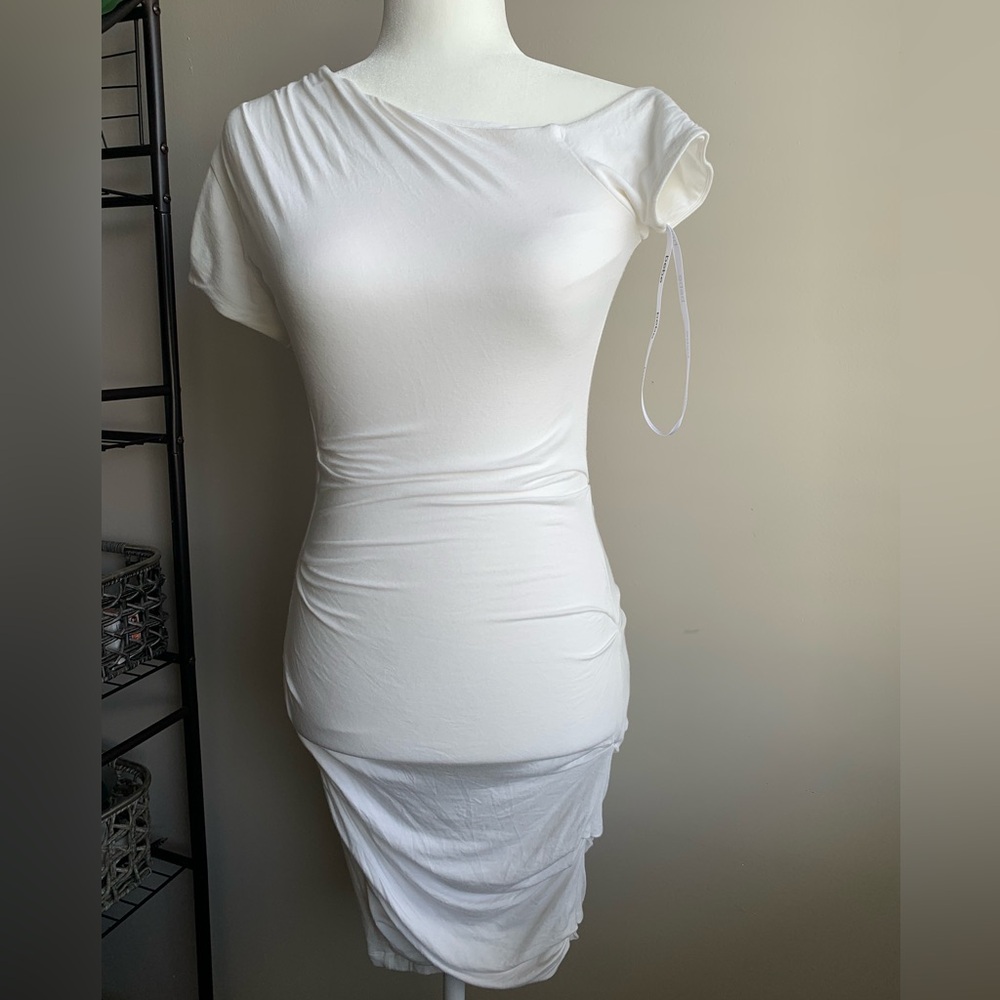 Bebe white dress.